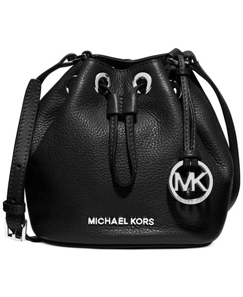 michael kors drawstring black|michael kors black totes.